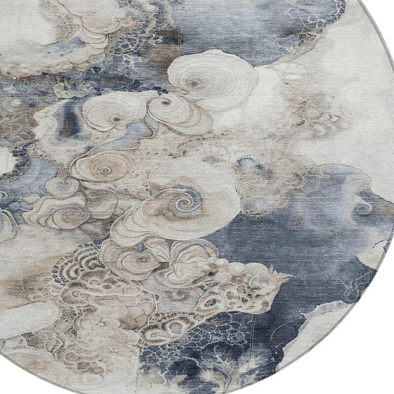 HomeRoots Abstract Transitional Rectangle Outdoor Rug