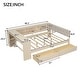 preview thumbnail 3 of 14, Kids Upholstered Platform Bed with Storage Shelves and Charging Station