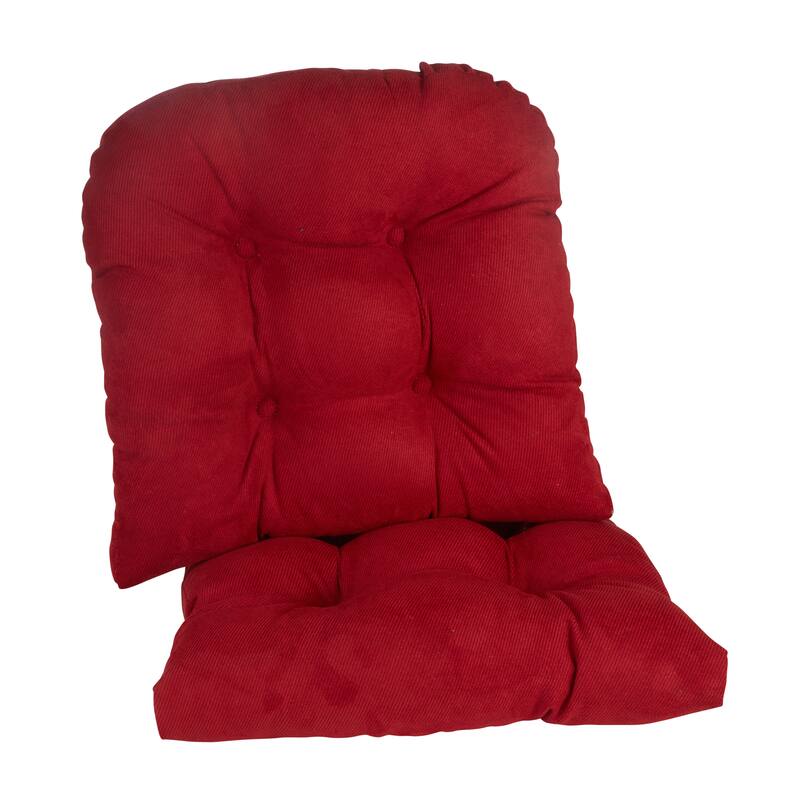 Klear Vu Twillo 15" x 15" Dining Chair Cushion Set - Red - Set of 2
