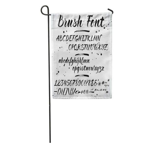Shop Cursive Brush Lettering Alphabet Numbers And Punctuation Modern Letters Brushpen Garden Flag Decorative Flag House On Sale Overstock 31349308