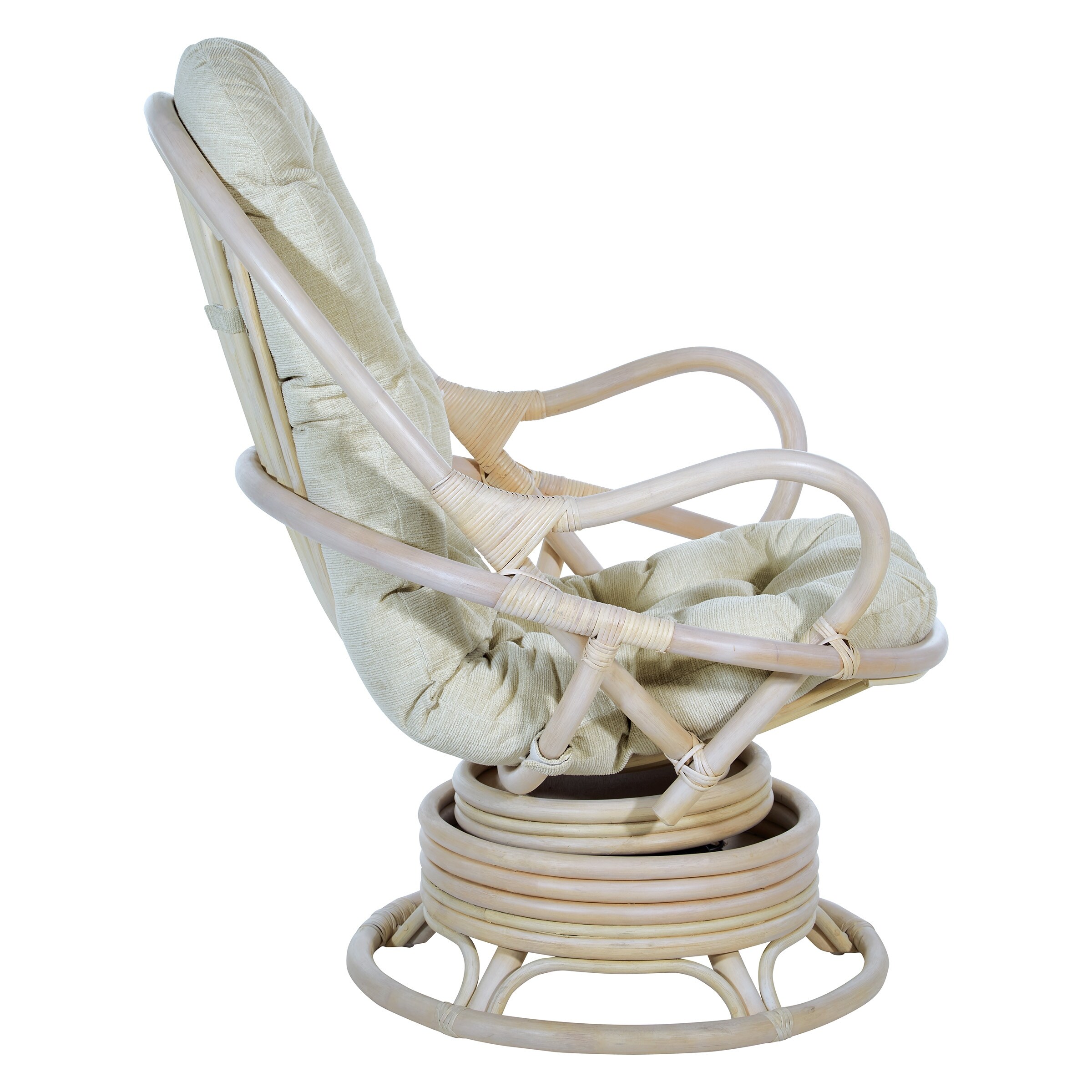 Rattan Swivel Rocker Chair-image