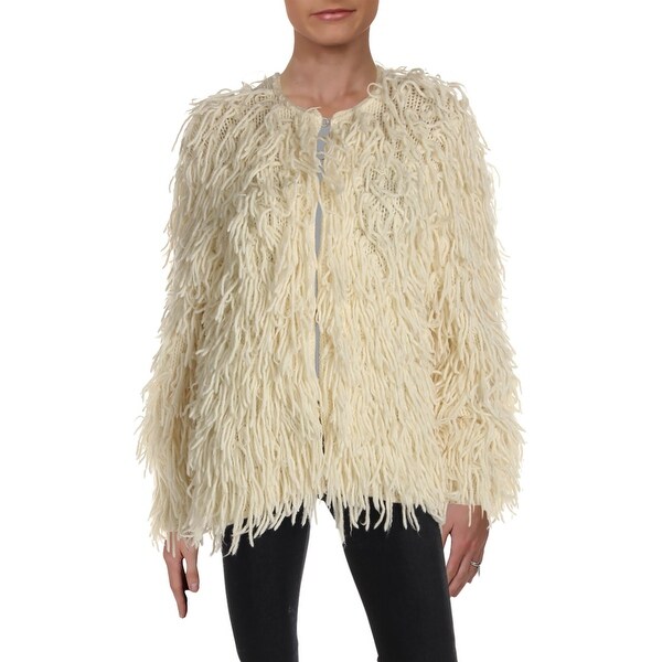 shaggy cardigan sweater