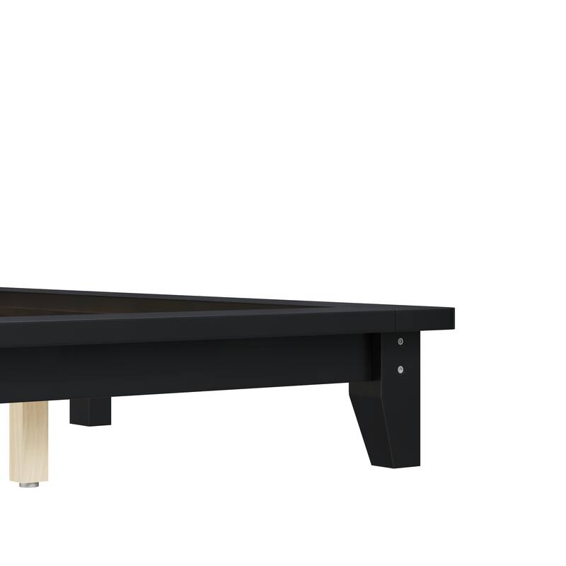 Roomfitters Full/Queen/King Size Wood Platform Bed with Headboard and Slat Support