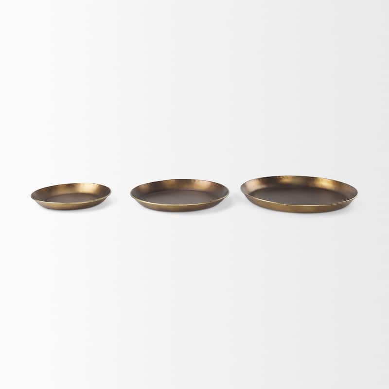 Eagan Gold Aluminium Tray (Large)