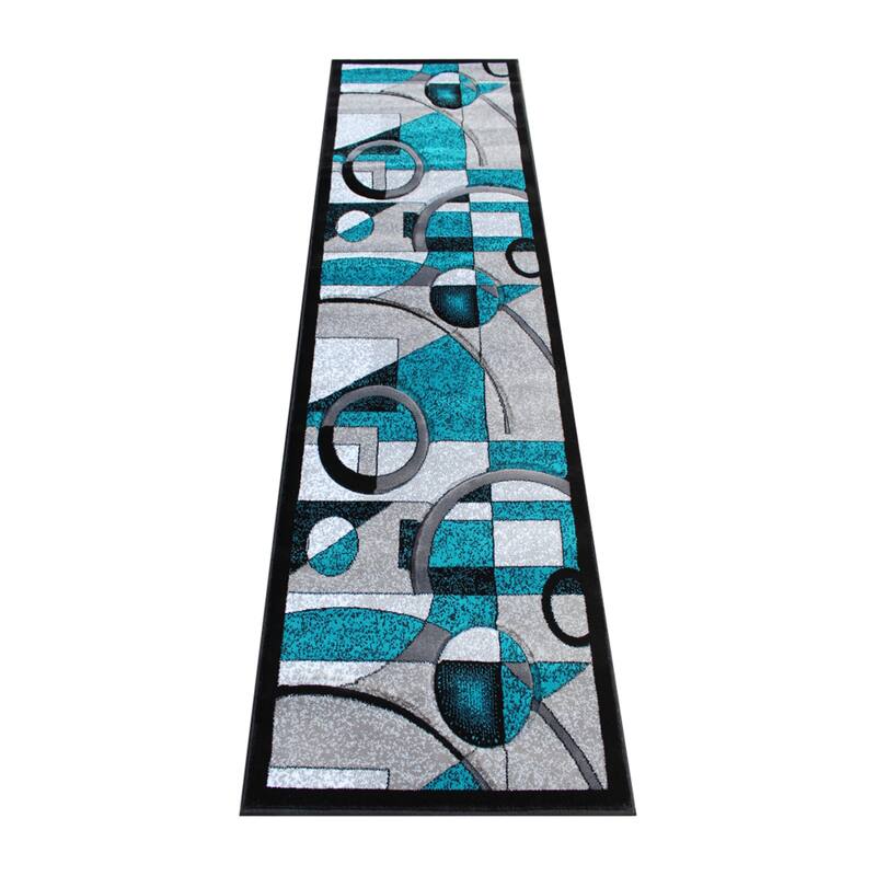 Modern Geometric Abstract Area Rug