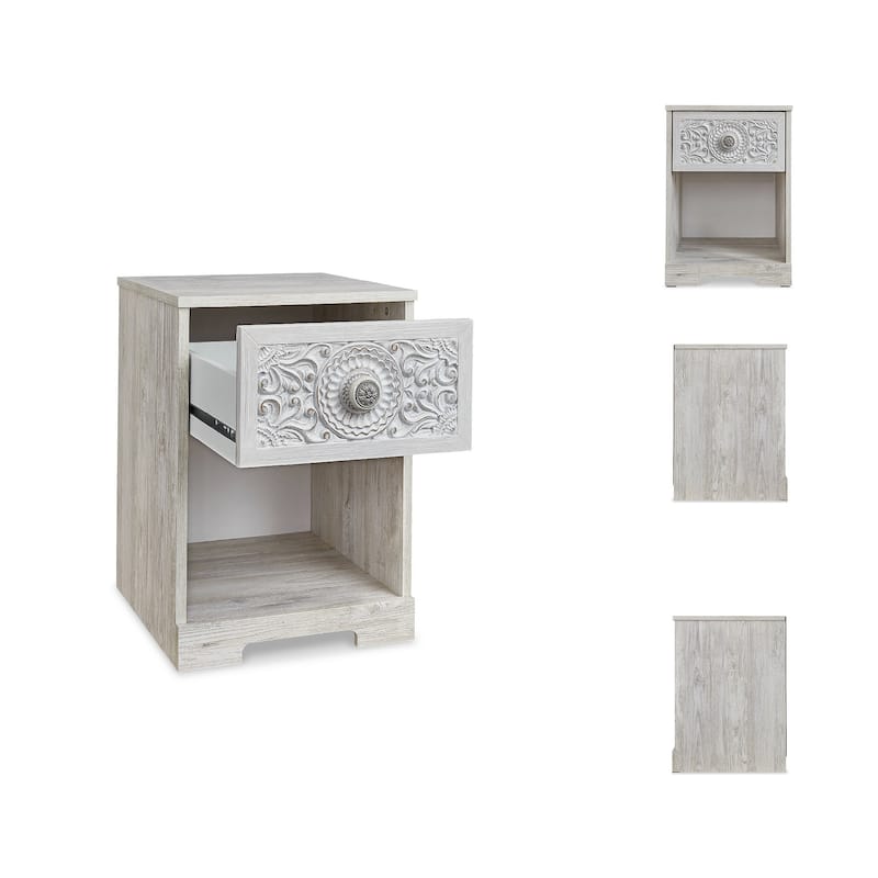 Signature Design by Ashley Paxberry White 1-drawer Nightstand