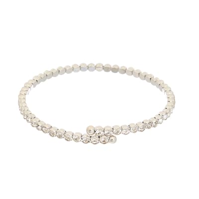 Juvell Gold Plated Cubic Zirconia Bangle Bracelet