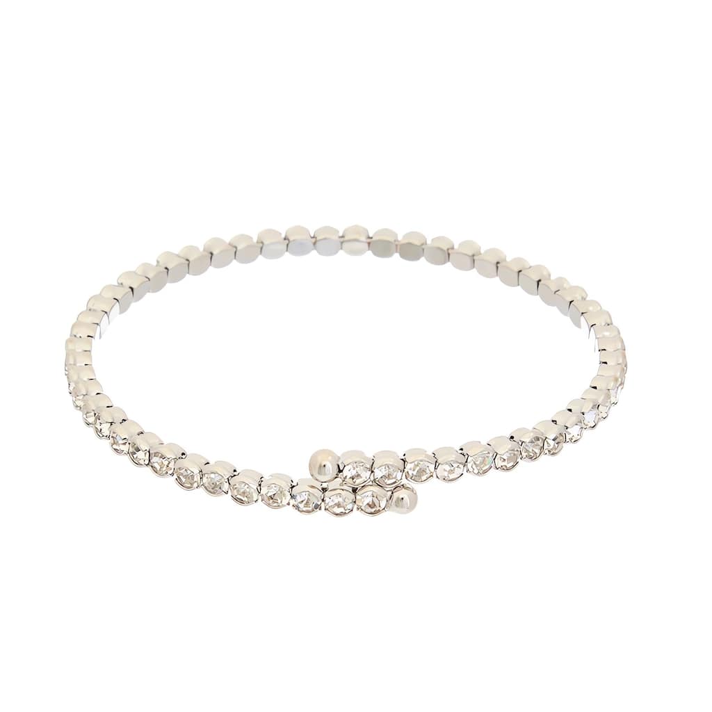 Juvell Gold Plated Cubic Zirconia Bangle Bracelet