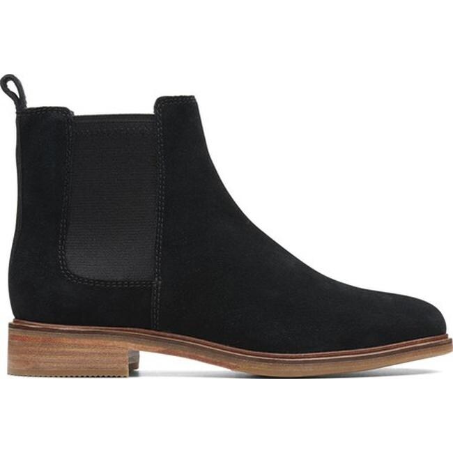 clarks suede chelsea boots womens