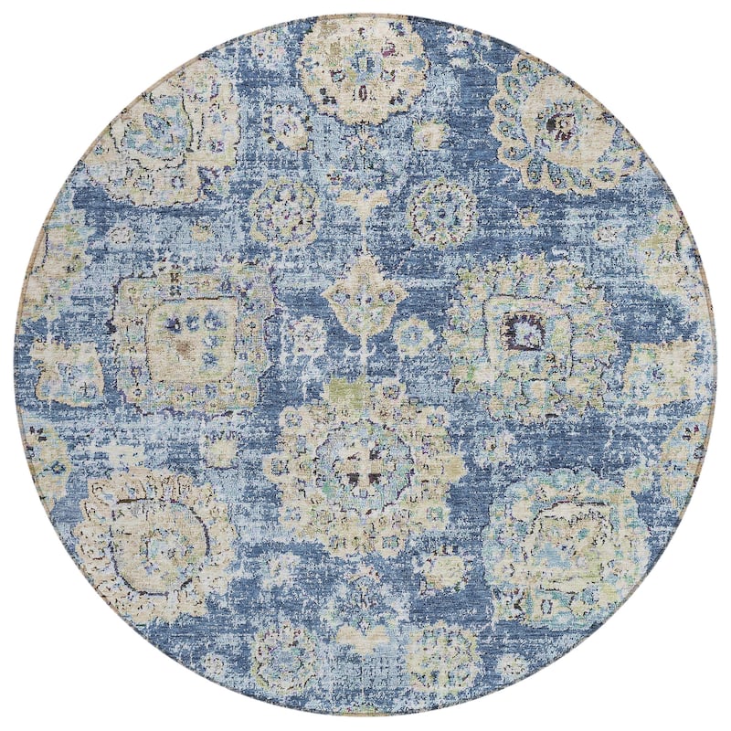 Machine Washable Indoor/ Outdoor Chantille Vintage Persian Rug