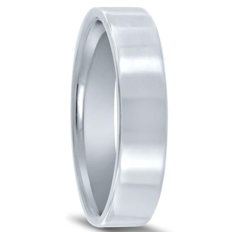 5mm Flat Comfort Fit Wedding Band in 950 Platinum