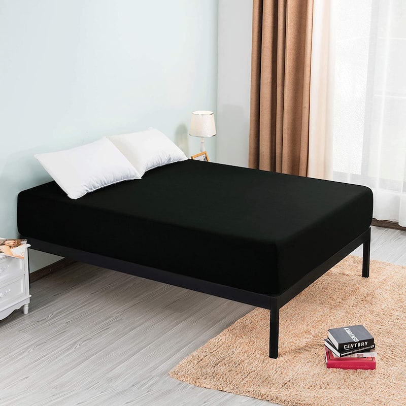 Subrtex Premium Microfiber 15-inch Deep Pocket Fitted Sheet
