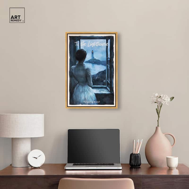 To the Lighthouse Canvas by Art Remedy
