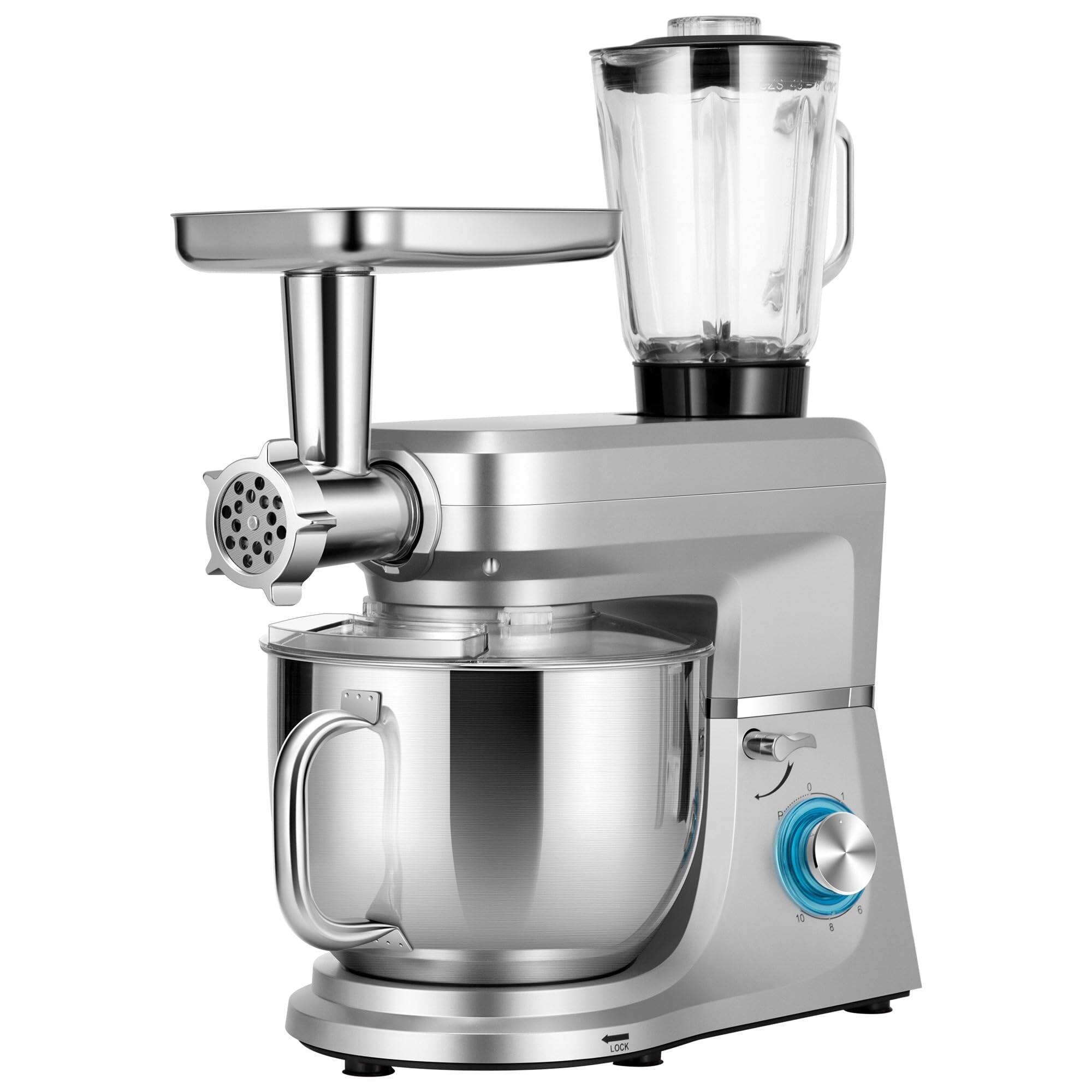 Stand Mixer with 8.5 Quart Bowl, 660W 10 Speed TiltHead Meat Grinder