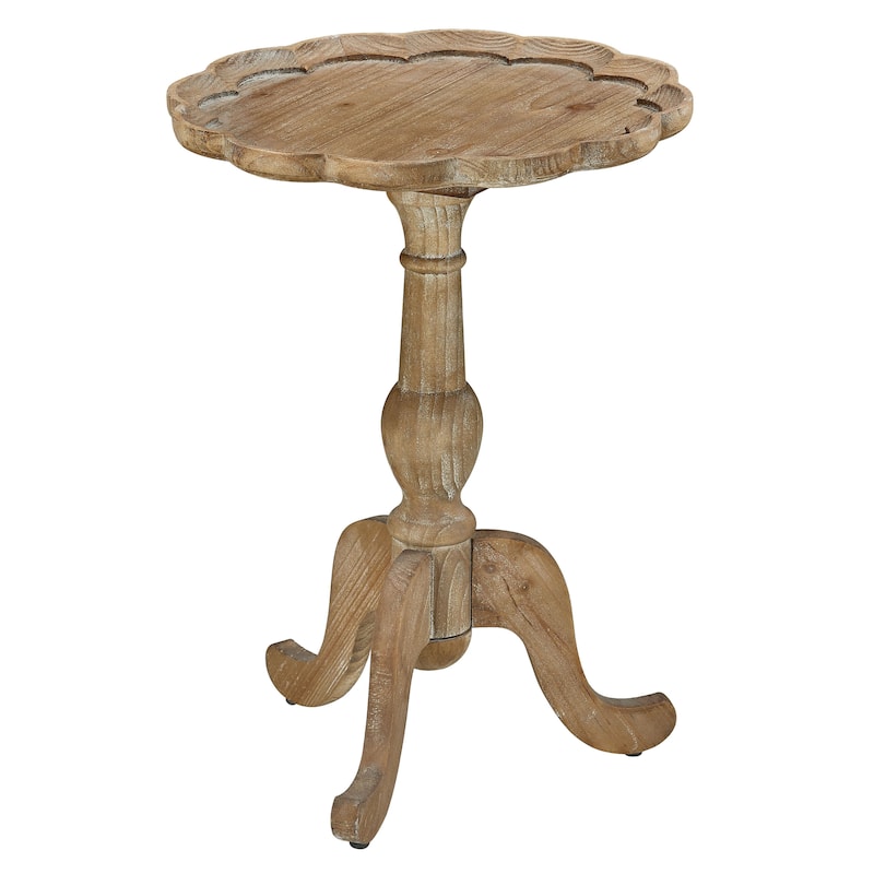 Mabel Fir Wood End Table, Natural