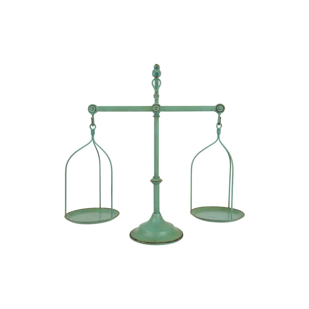 Decorative Antique Iron Balance Scale with Bird