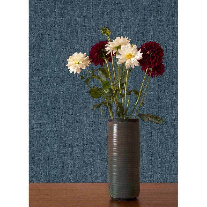 A-Street Prints Cromie Navy Texture Wallpaper