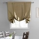 preview thumbnail 47 of 53, Exclusive Fabrics Faux Silk Taffeta Tie-Up Window Shade (1 Panel)