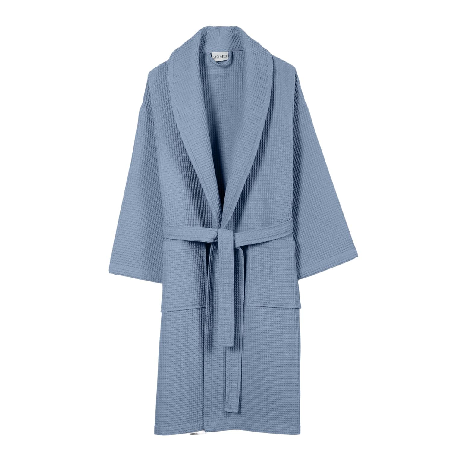 Salbakos Home1961 Lightweight Cotton Waffle Robe – Unisex Spa Bathrobe
