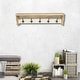 preview thumbnail 2 of 14, Multicolored Wood Farmstyle Coat Rack with Shelf - W: 31.5" x D: 8" x H: 5"