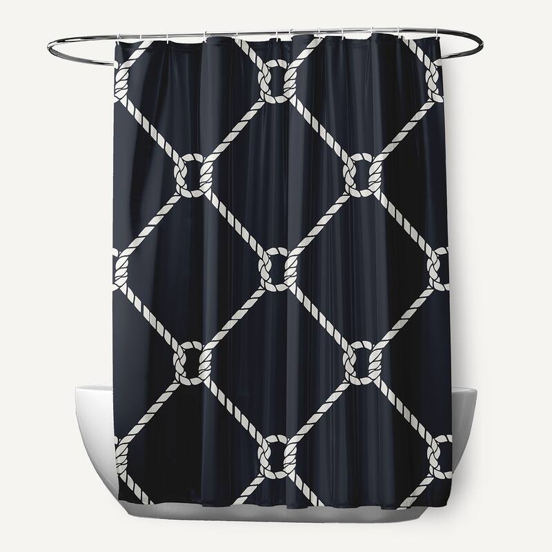 Ahoy Shower Curtain - Shark Blue