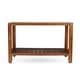 TeakCraft Freya Shower Bench With Shelf - 30 Inch Fully Assembled Teak Wood Bathroom Seat