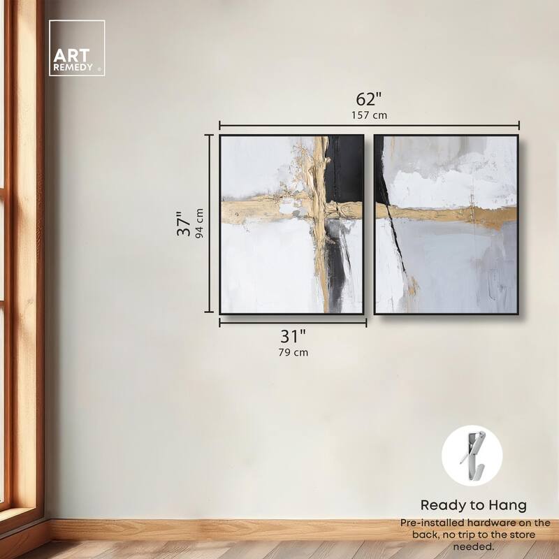 Cracks of Creation IV Canvas Set of 2 by Art Remedy