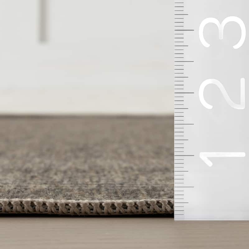 Nate Berkus Bedford Soft Plaid Washable Area Rug