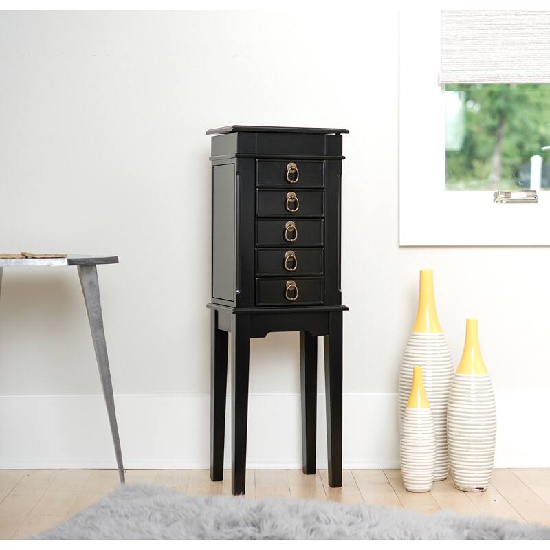 Hives and Honey Kennedy Walnut Jewelry Armoire Bed Bath & Beyond