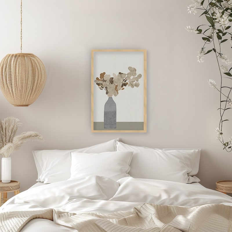 "Terracotta Elegance" Framed Textured Wall Art - Multi-Color