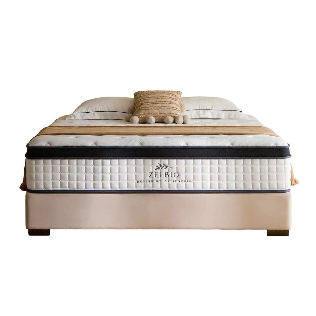 Comfort Medium Firm Gel Memory Foam Hybrid CertiPUR-US Motion Isolation 14 in. Mattress