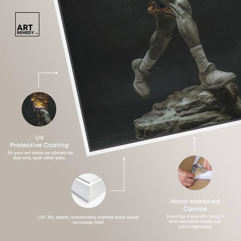 Basketball Sculpture II Canvas by Art Remedy
