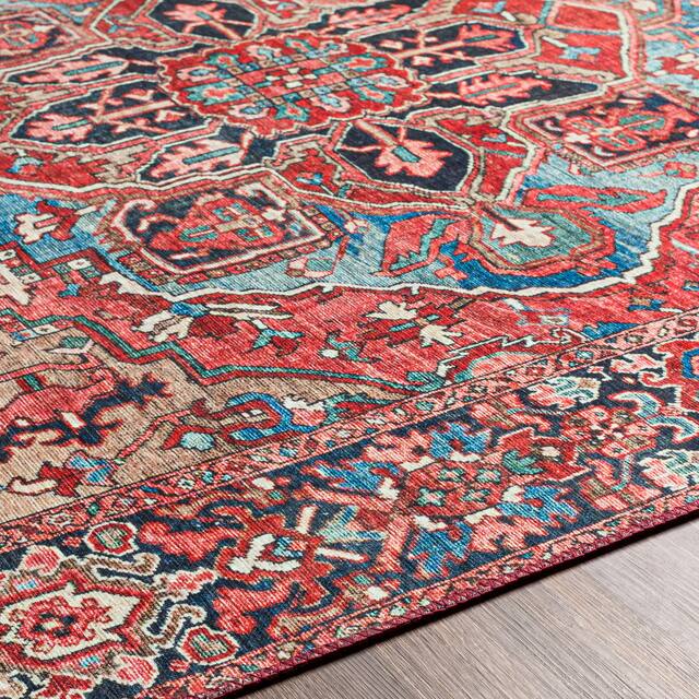 Adenia Vintage Medallion Printed Area Rug