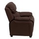 preview thumbnail 29 of 106, Deluxe Padded Contemporary Kids Recliner with Storage Arms