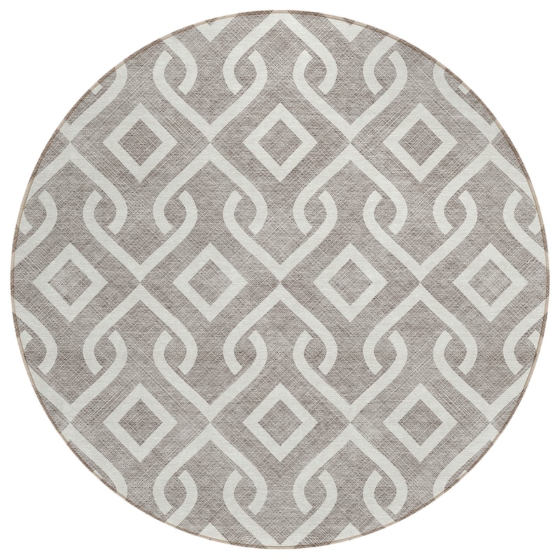HomeRoots Geometric Transitional Rectangle Outdoor Rug