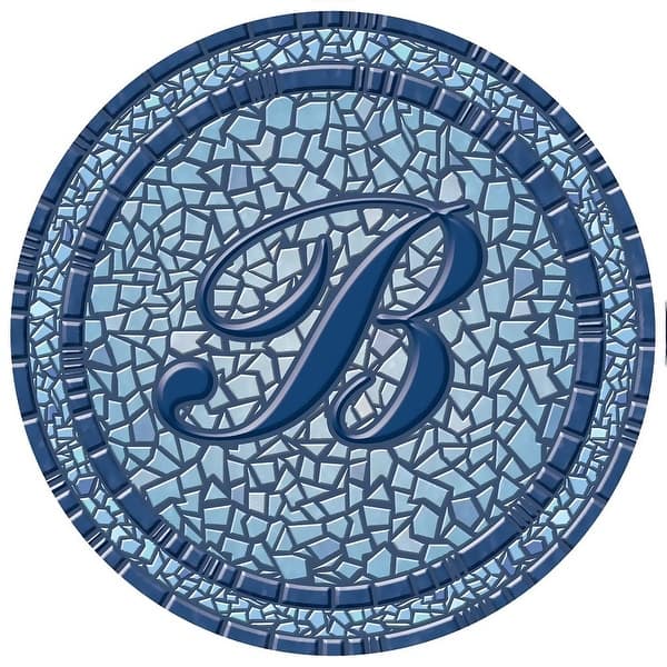 slide 2 of 5, Custom Monogram 29 Inch Decorative Pool Mat - Pool Art