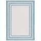 preview thumbnail 57 of 140, SAFAVIEH Courtyard Vickie Indoor/ Outdoor Waterproof Patio Backyard Rug 5'3" x 7'7" - Ivory/Aqua
