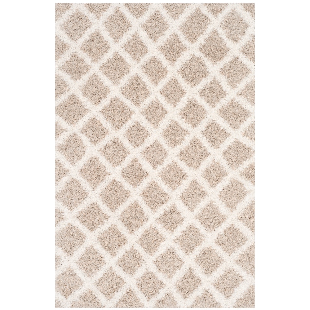 SAFAVIEH Dallas Shag Teja Trellis 1.5-inch Thick Rug