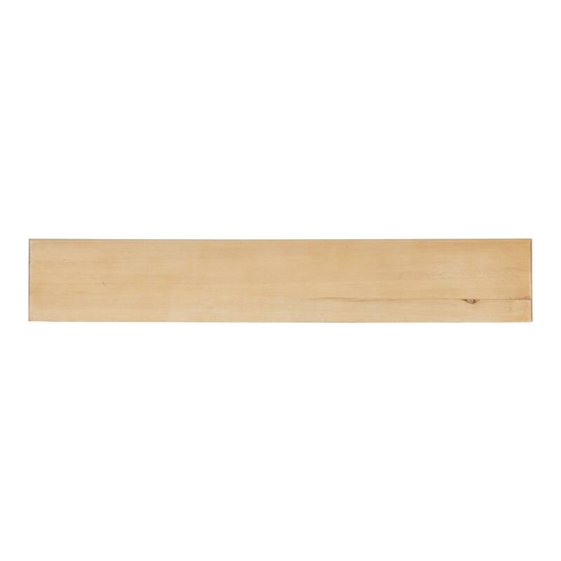 Kate and Laurel Alta Floating Wood Shelf with 5 Posts