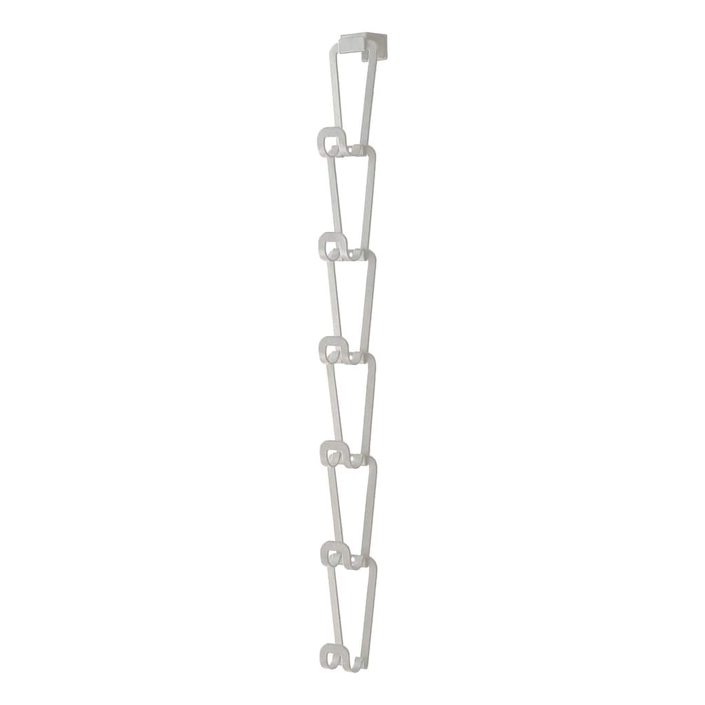 Yamazaki Home Cascading Storage Hooks, Steel, Holds 2.2 lbs - L 3.15 x W 2.95 x H 30.31 inches