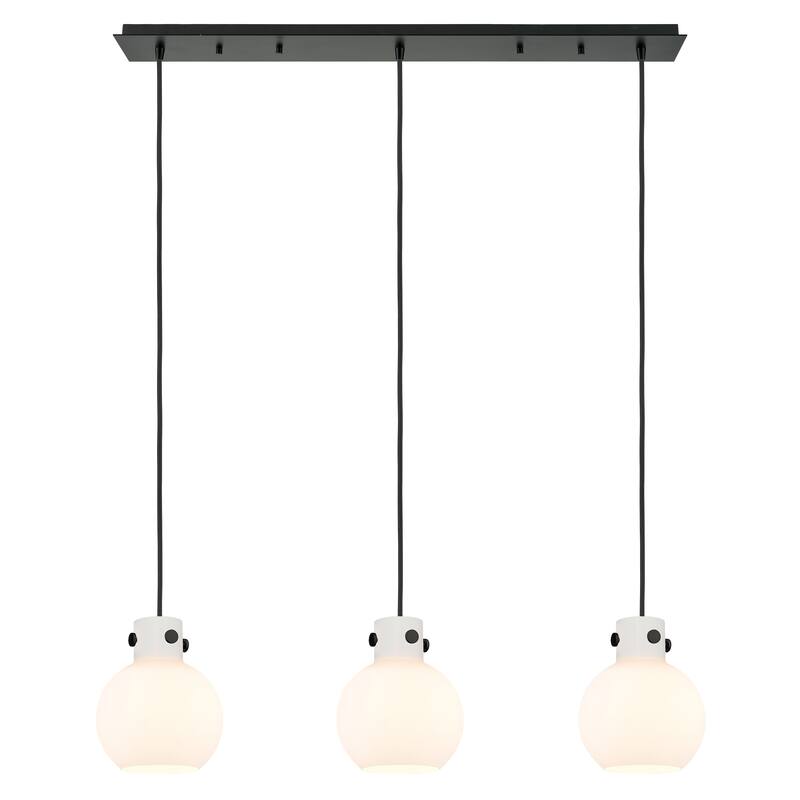 Innovations Lighting Newton Sphere - 3 Light 8" Cord Hung Linear Pendant