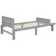 preview thumbnail 20 of 24, Modern Twin Bed with Footboard Bench Ideal for Any Youthful Bedroom