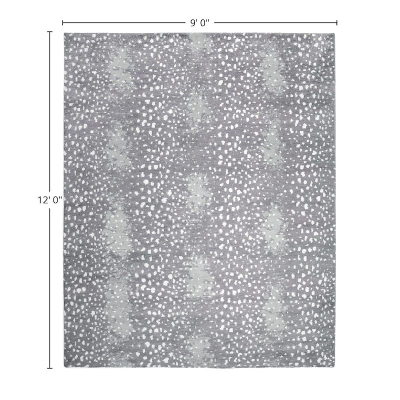 Overton Handmade Modern Contemporary Animal Print Area Rug