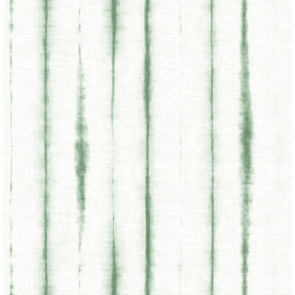 A-Street Prints Orleans Green Shibori Faux Linen Wallpaper