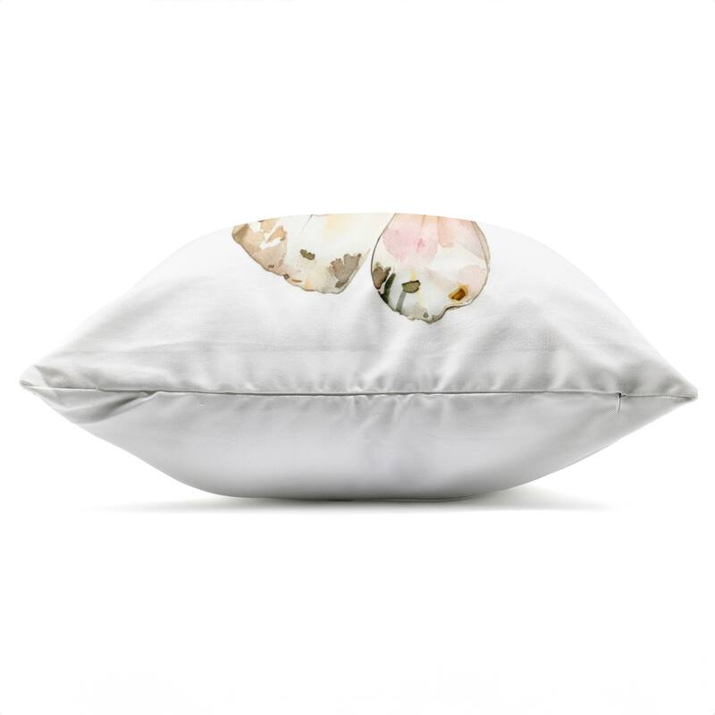 Stupell Soft Watercolor Butterfly Trio Printed Outdoor Throw Pillow Design by LSR Creative Studio