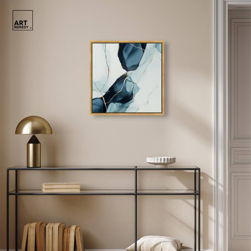 Cerulean Flow III Canvas by Art Remedy
