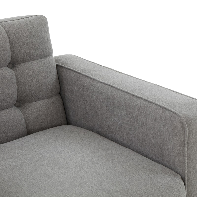 SAFAVIEH Couture Annuska Tufted Back Accent Chair - 33 In W x 33 In D x 30 In H - 33Wx33Dx30H