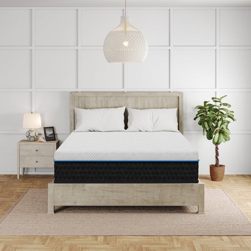 Soraya Lux, 12-inch, Cooling Copper Infusion Memory Foam Hybrid Mattress, CertiPUR US and Greenguard Gold Certified