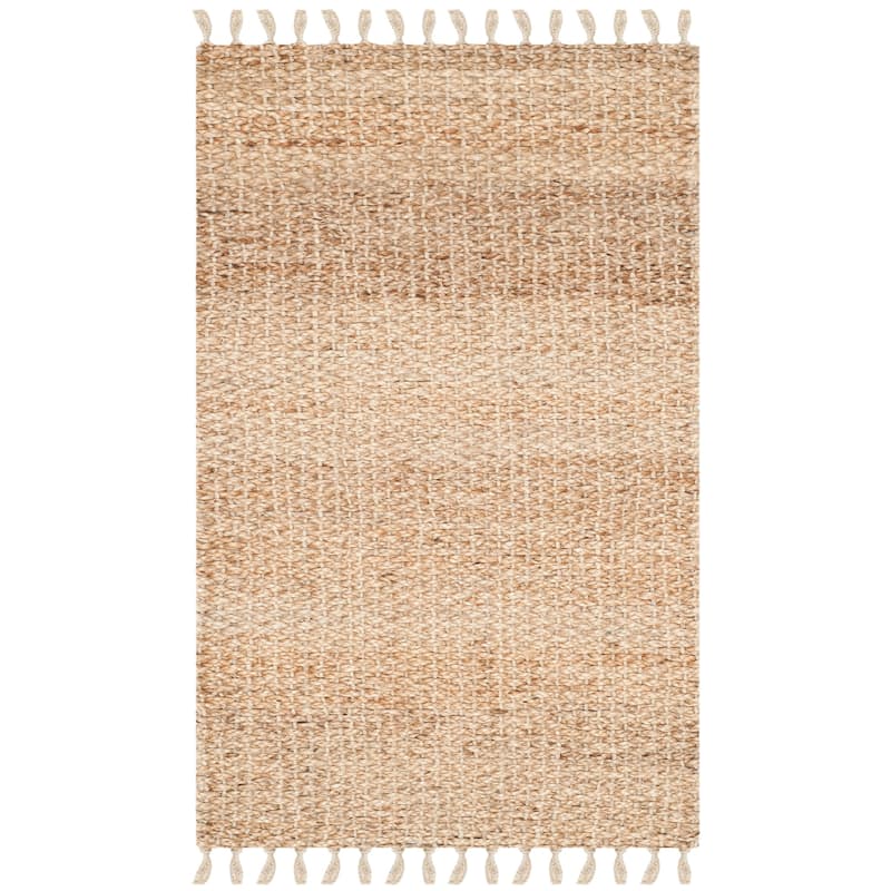 SAFAVIEH Handmade Natural Fiber Montserrat Jute Rug with Fringe