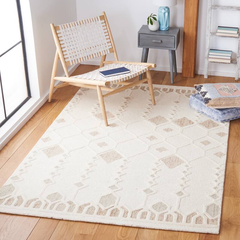 SAFAVIEH Handmade Artistry Bensu Moroccan Boho Wool Rug